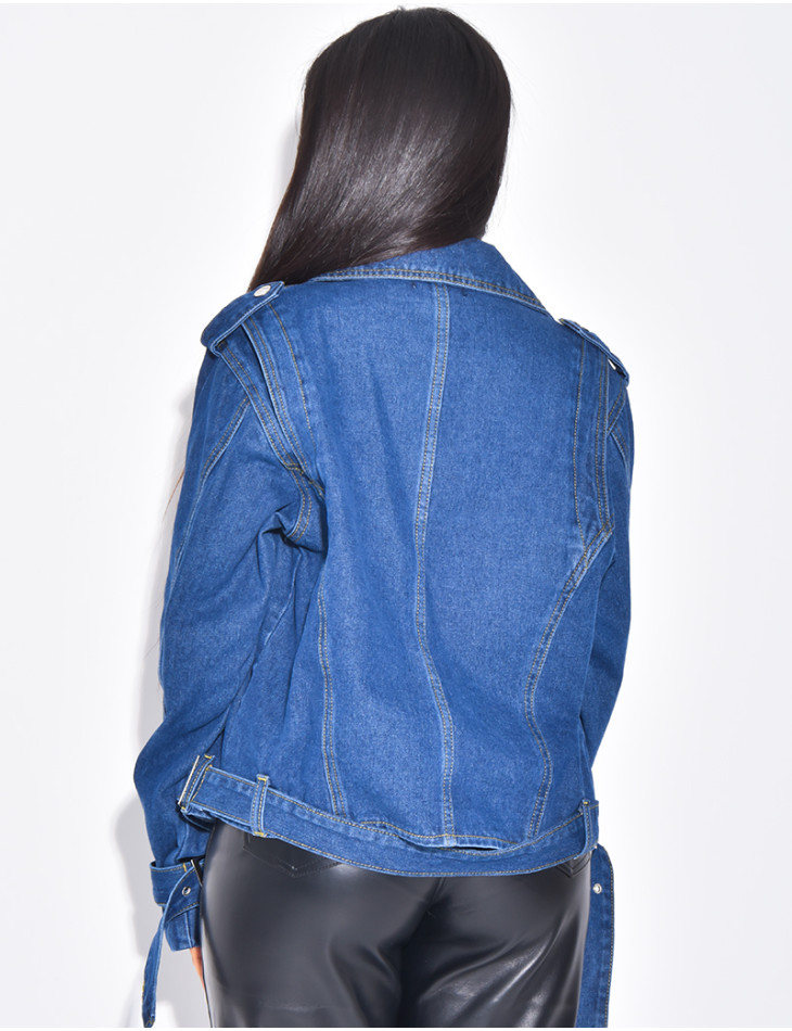 Perfecto oversize en jeans