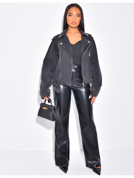 Perfecto oversize en jeans