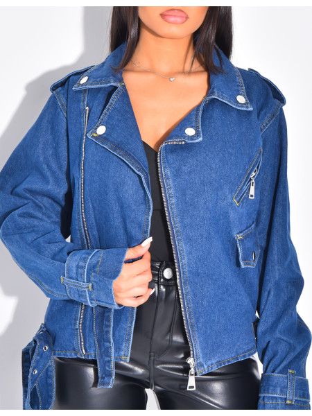Perfecto oversize en jeans