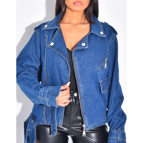 Perfecto oversize en jeans