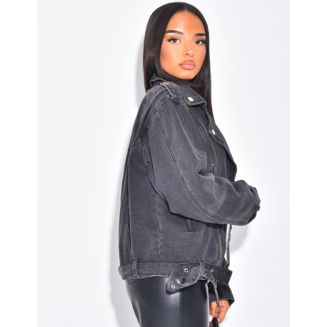 Perfecto oversize en jeans
