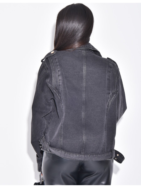 Perfecto oversize en jeans
