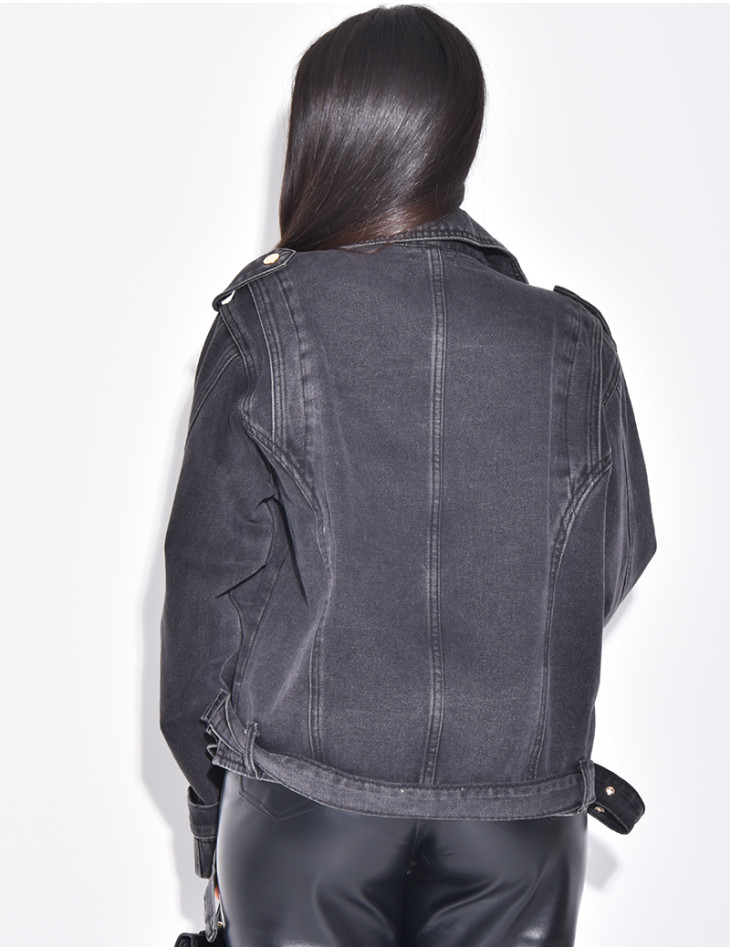 Perfecto oversize en jeans