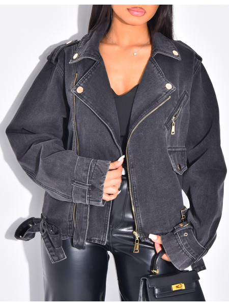Perfecto oversize en jeans