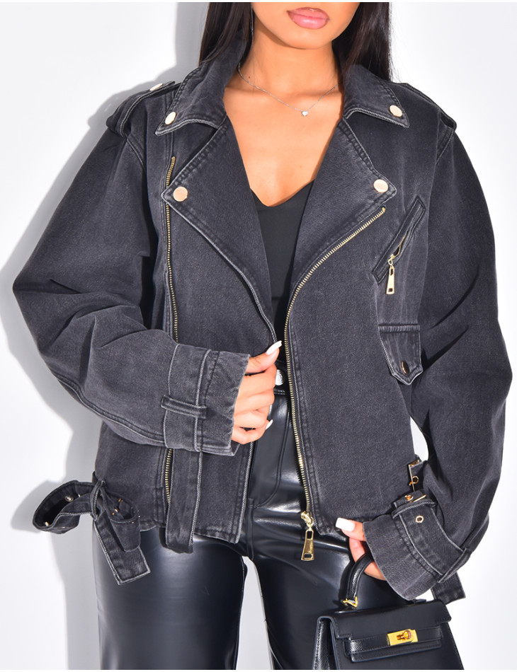 Perfecto oversize en jeans