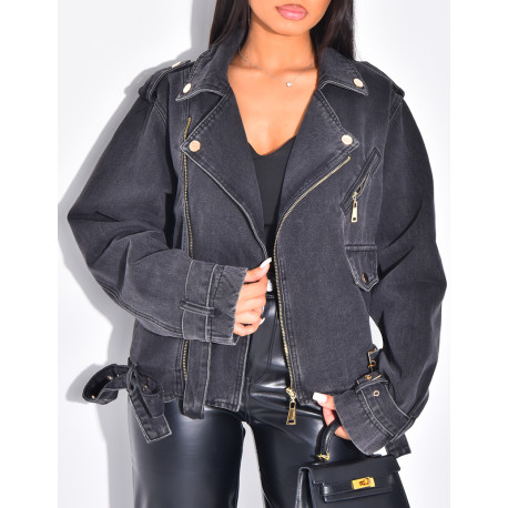 Perfecto oversize en jeans