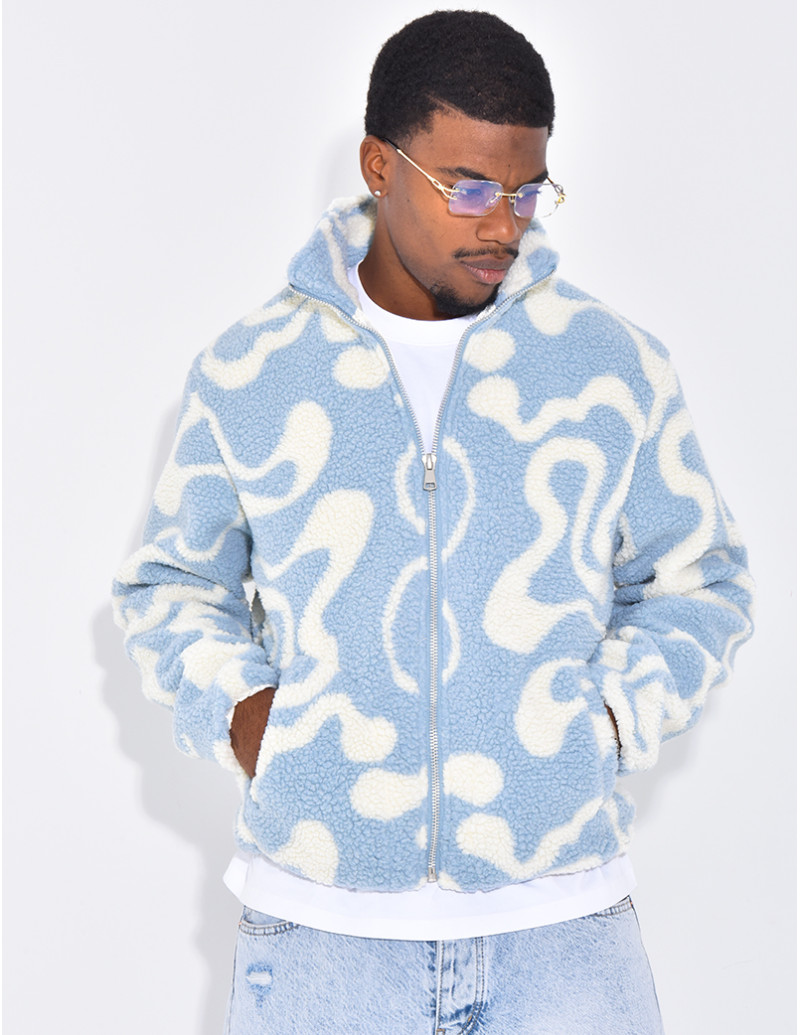 Veste à motifs en peau de...