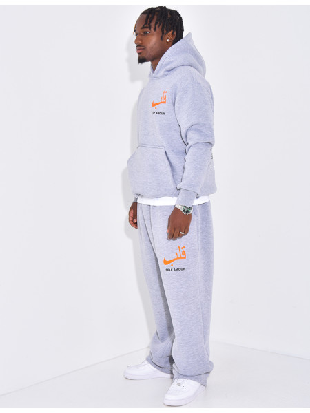 Ensemble molletonné pantalon et sweat "Self amour"