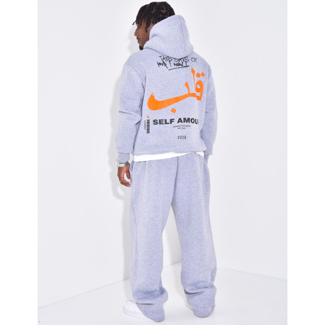 Ensemble molletonné pantalon et sweat "Self amour"