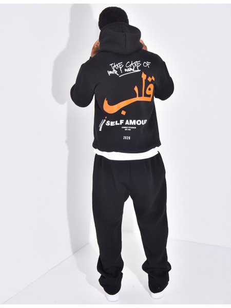 Ensemble molletonné pantalon et sweat "Self amour"