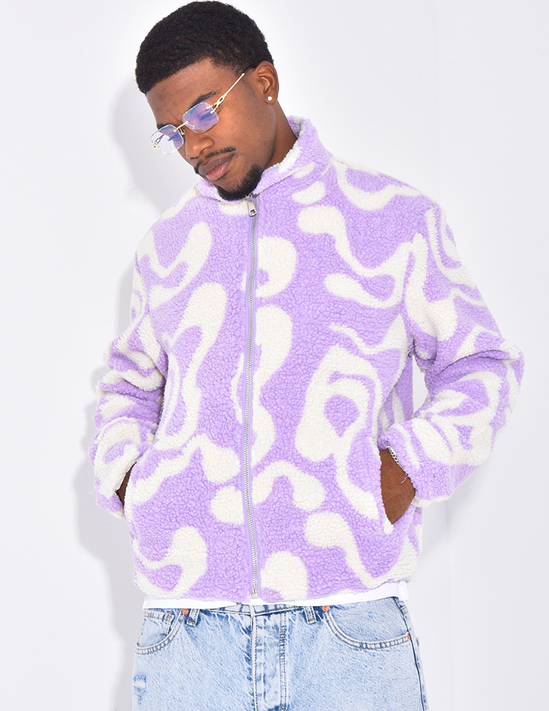 Veste à motifs en peau de...