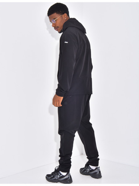 Ensemble fin bi-color pantalon et veste à capuche