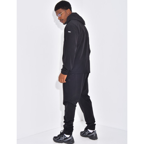 Ensemble fin bi-color pantalon et veste à capuche