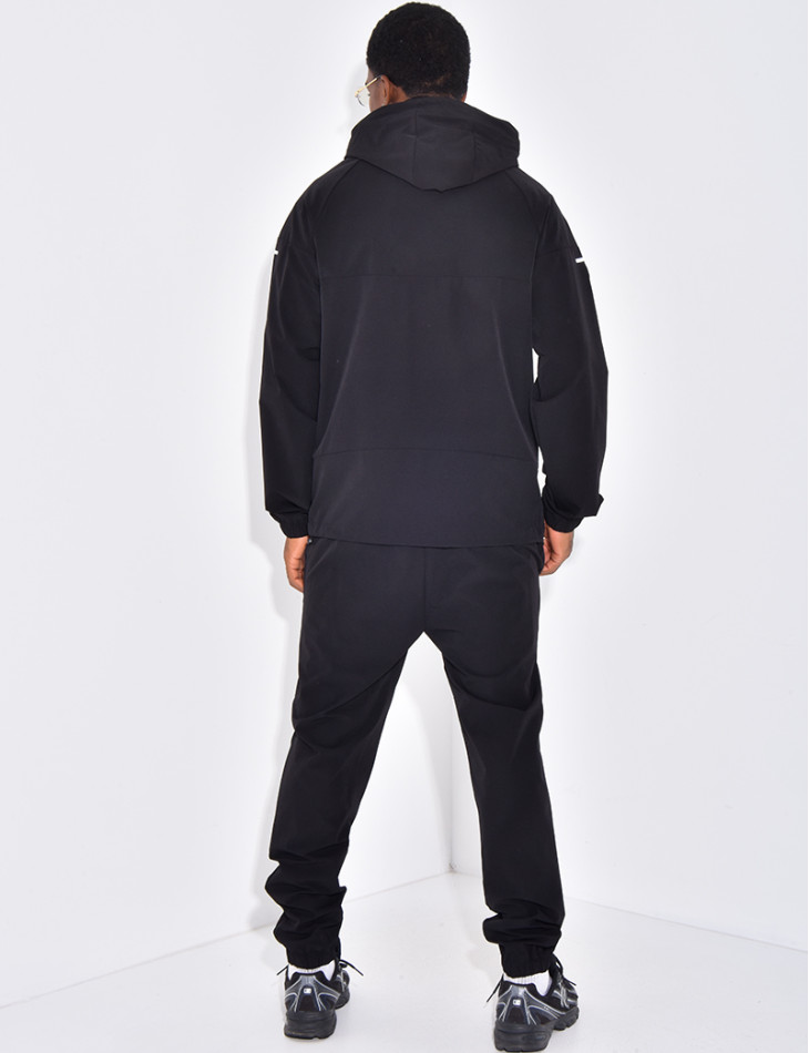 Ensemble fin bi-color pantalon et veste à capuche