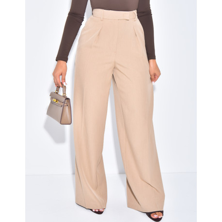 Pantalon de tailleur coupe large