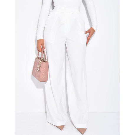 Pantalon de tailleur coupe large