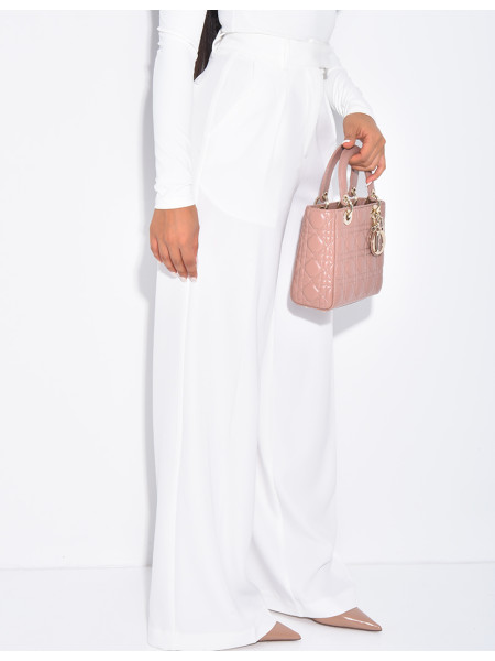 Pantalon de tailleur coupe large