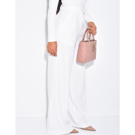 Pantalon de tailleur coupe large