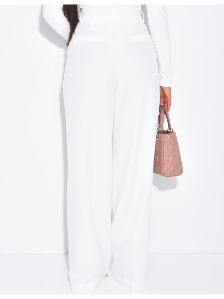 Pantalon de tailleur coupe large