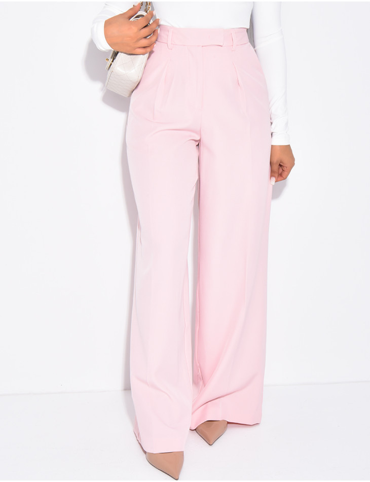 Pantalon de tailleur coupe large