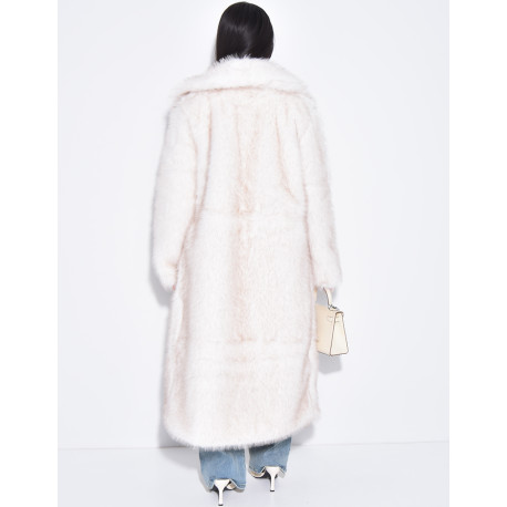 Manteau oversize à fourrure premium