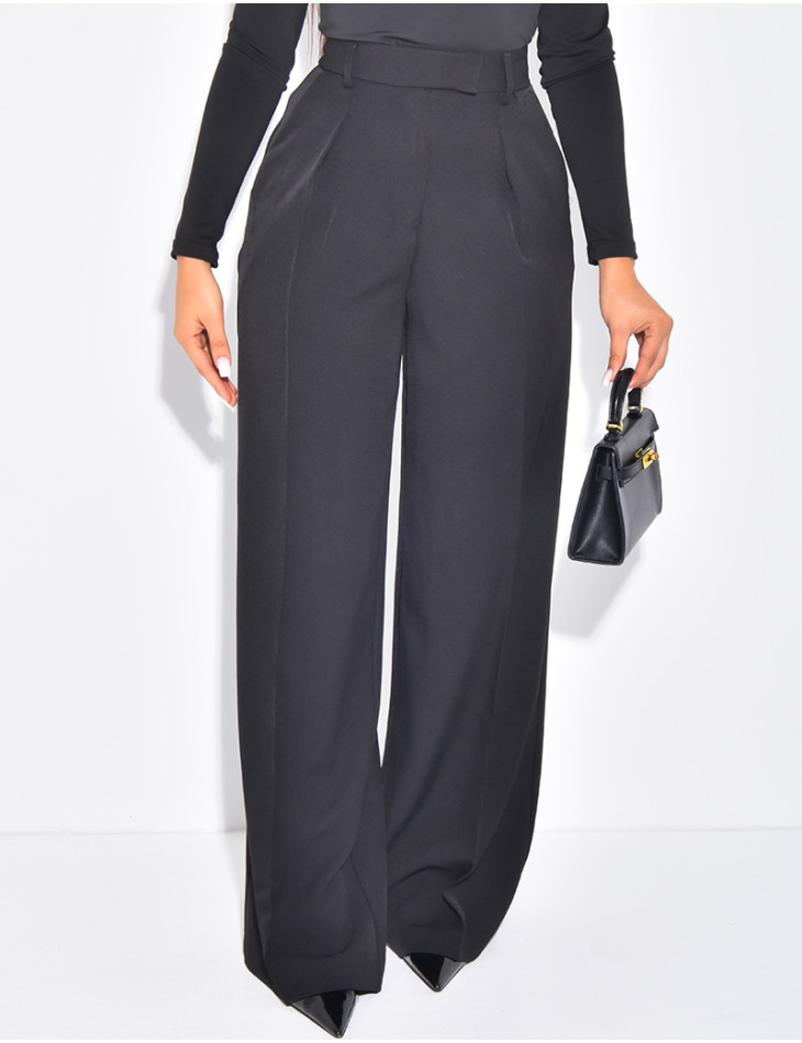 Pantalon de tailleur coupe large