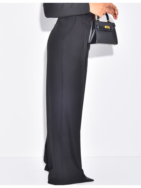 Pantalon de tailleur coupe large