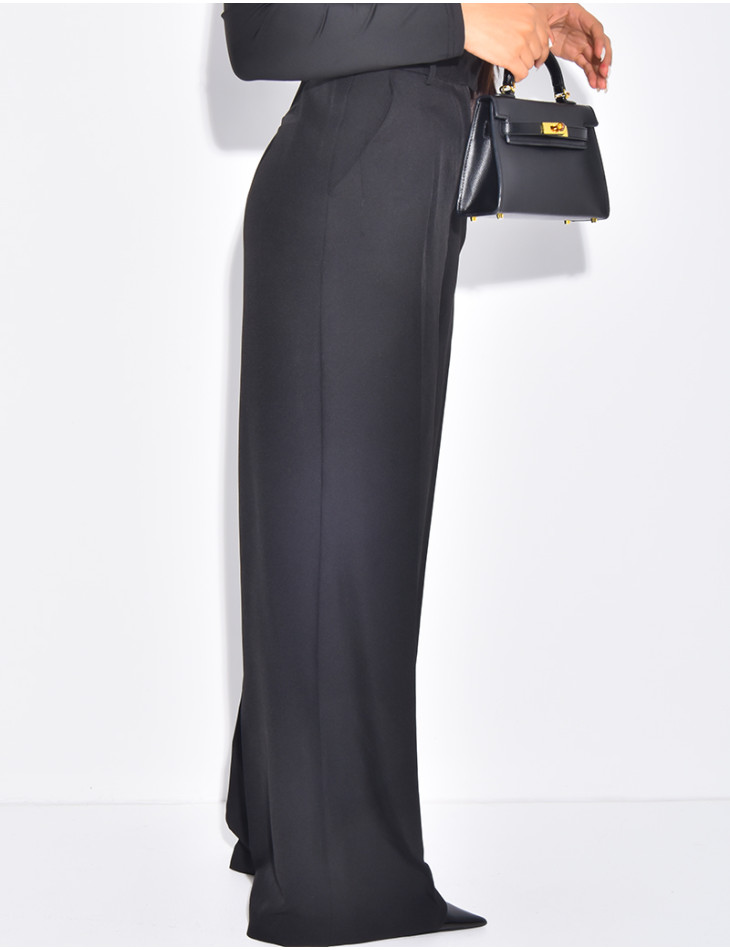 Pantalon de tailleur coupe large