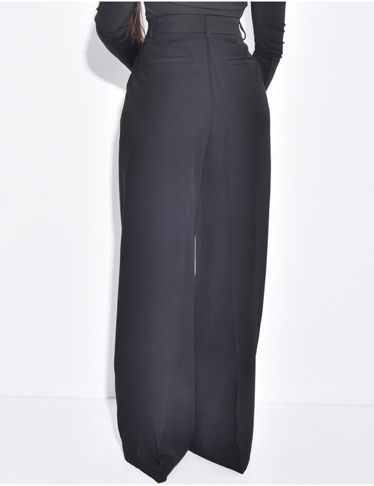 Pantalon de tailleur coupe large