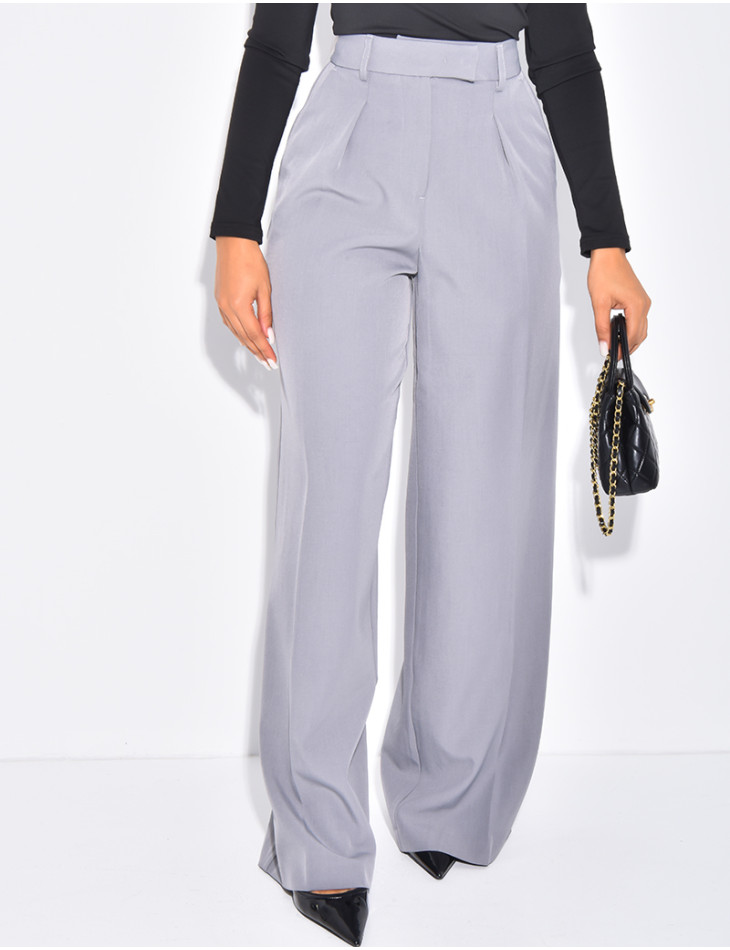 Pantalon de tailleur coupe large