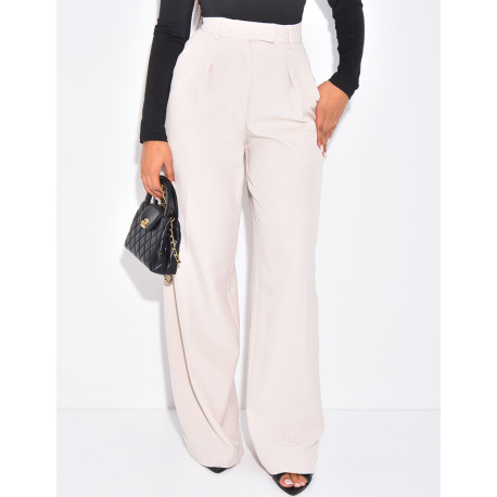 Pantalon de tailleur coupe large