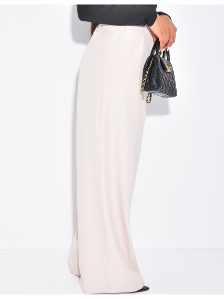 Pantalon de tailleur coupe large