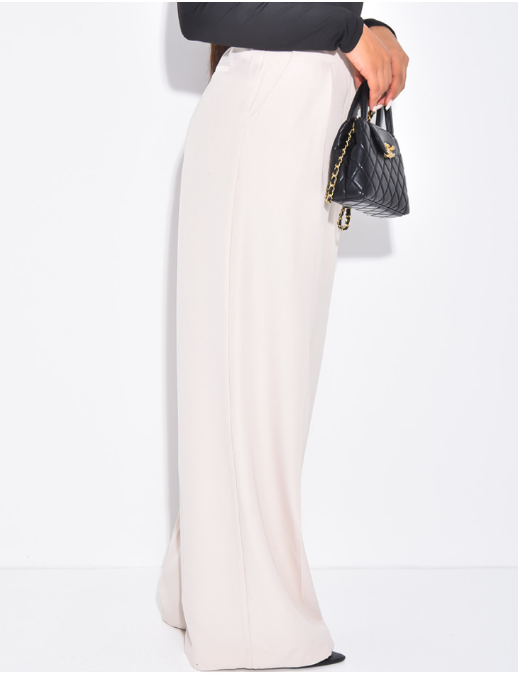 Pantalon de tailleur coupe large