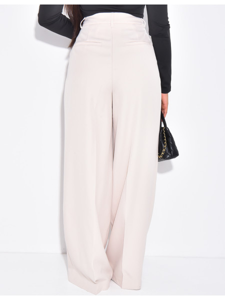 Pantalon de tailleur coupe large