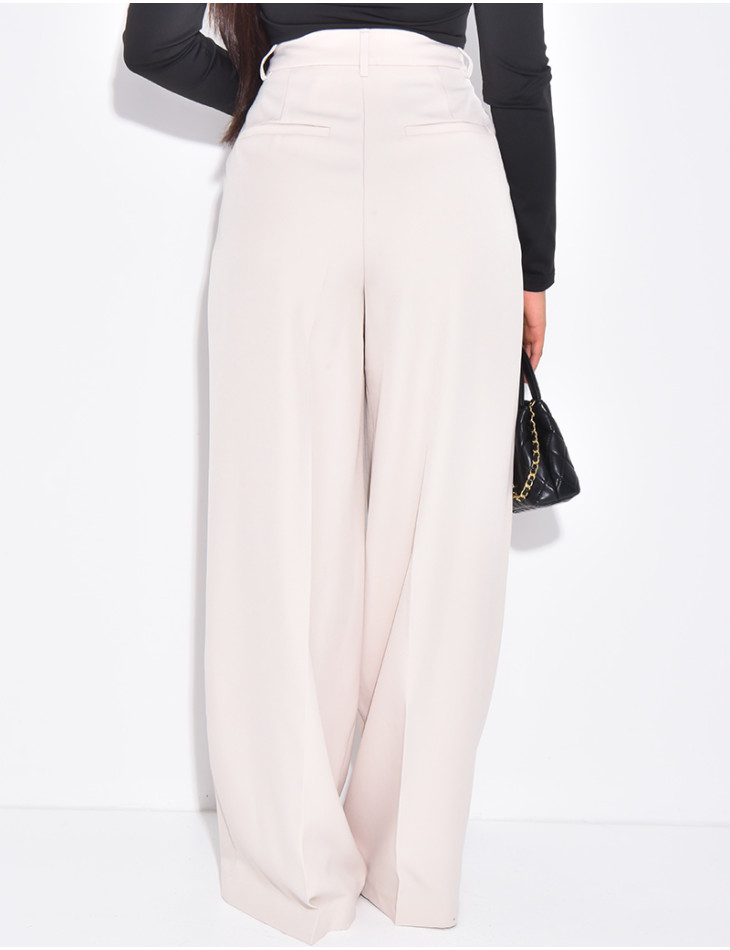 Pantalon de tailleur coupe large