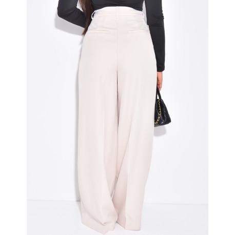 Pantalon de tailleur coupe large