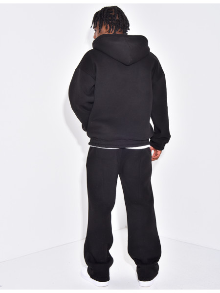Ensemble molletonné pantalon et veste à capuche