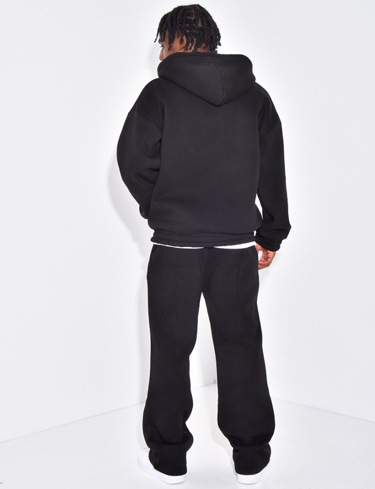 Ensemble molletonné pantalon et veste à capuche