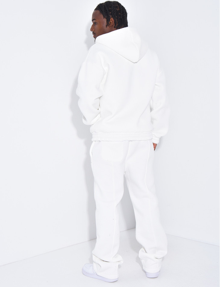 Ensemble molletonné pantalon et veste à capuche