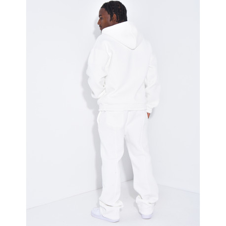 Ensemble molletonné pantalon et veste à capuche
