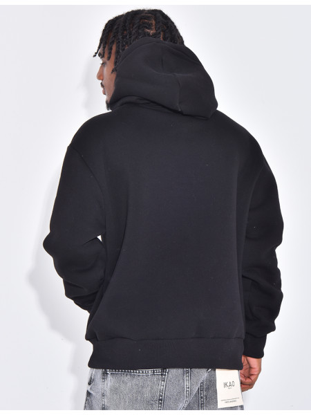 Sweat à capuche avec coeurs