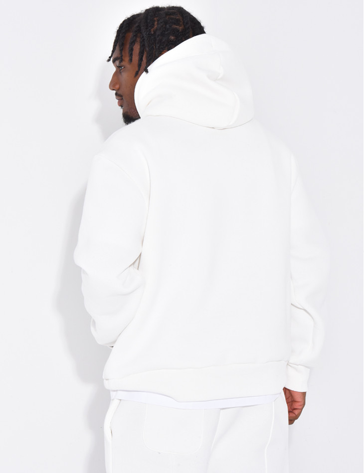 Sweat à capuche avec coeurs