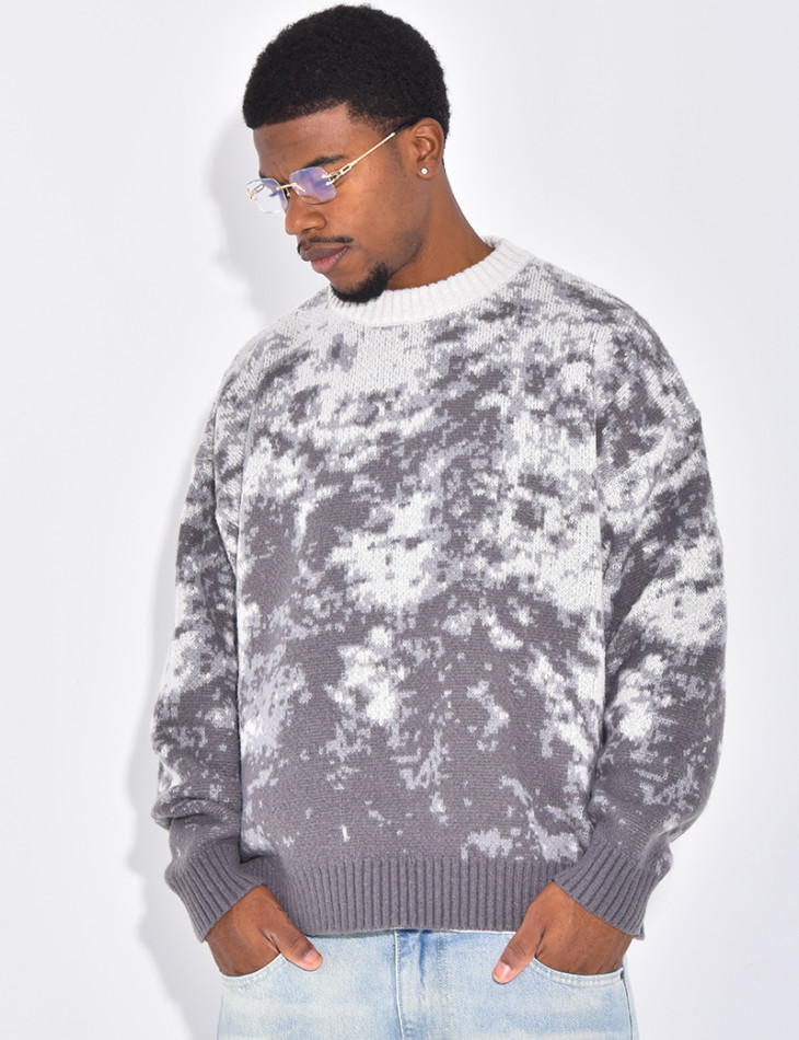 Pull épais à motifs