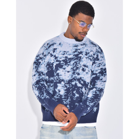 Pull épais à motifs