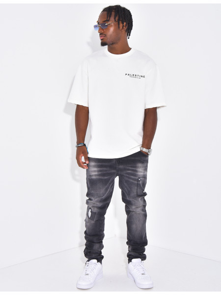 Jeans à fermeture éclaire