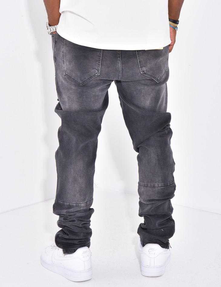 Jeans à fermeture éclaire