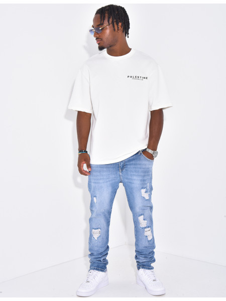 Jeans à fermeture éclaire