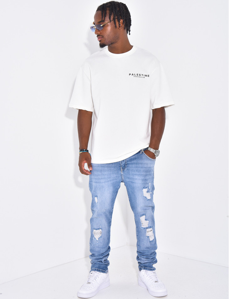 Jeans à fermeture éclaire