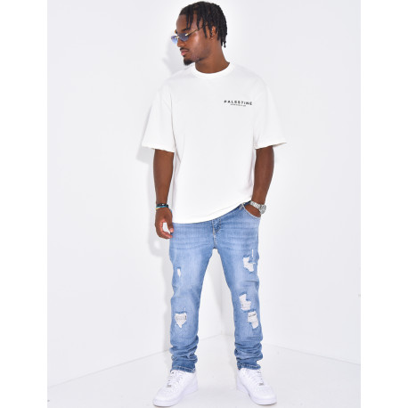 Jeans à fermeture éclaire