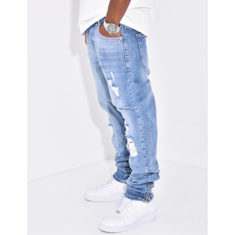 Jeans à fermeture éclaire